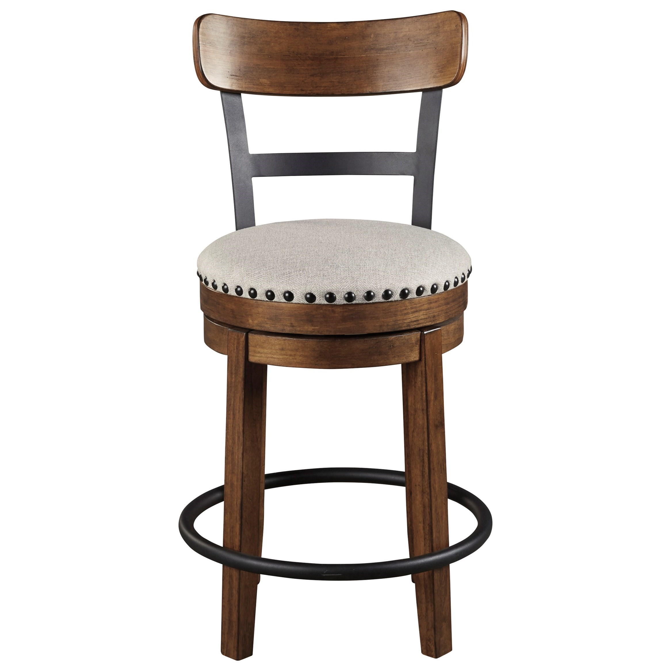 Dunbar adjustable height clearance swivel bar stool